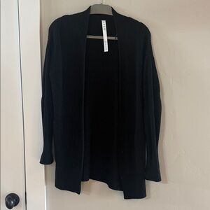 Lululemon Black Open-Front Cardigan Sweater